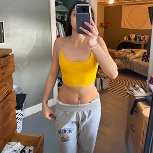SHEIN Vibrant Yellow Crop Top